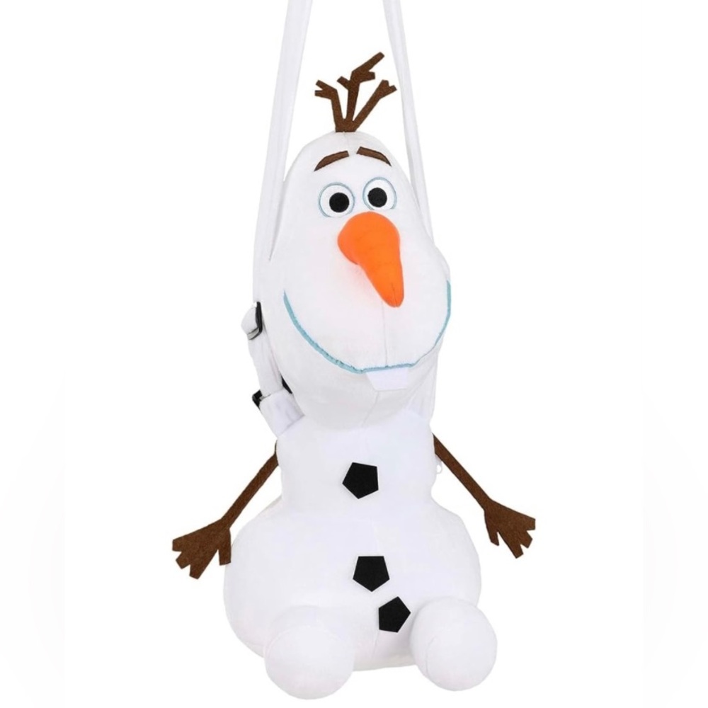 Disney Olaf Plush Crossbody Bag White Orange Brown Black
